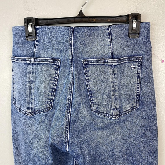 rag & bone Jeans Womens Medium Blue Pull On Jeggings High Rise Skinny Stretch‎ - Picture 3 of 11